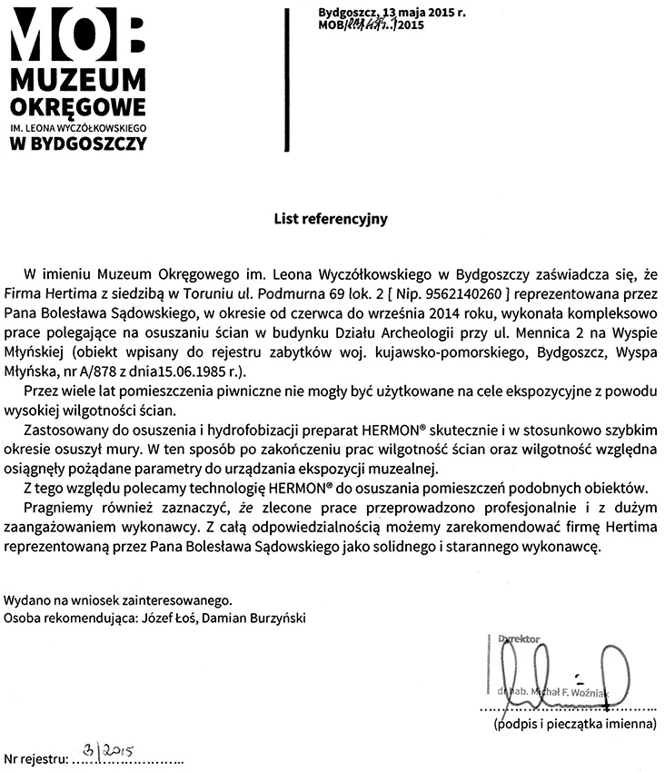 referencje muzeum
